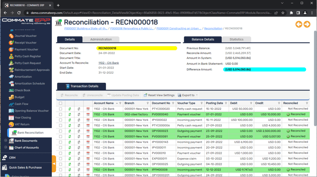 Bank Reconciliation