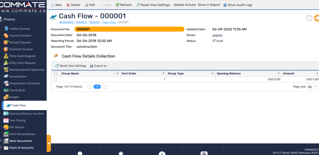 Cash Flow Management